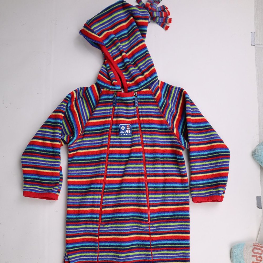 JoJo Maman Bebe NWOT All In One Snowsuit Jumpsuit Bodysuit Baby Unisex Fleece 18